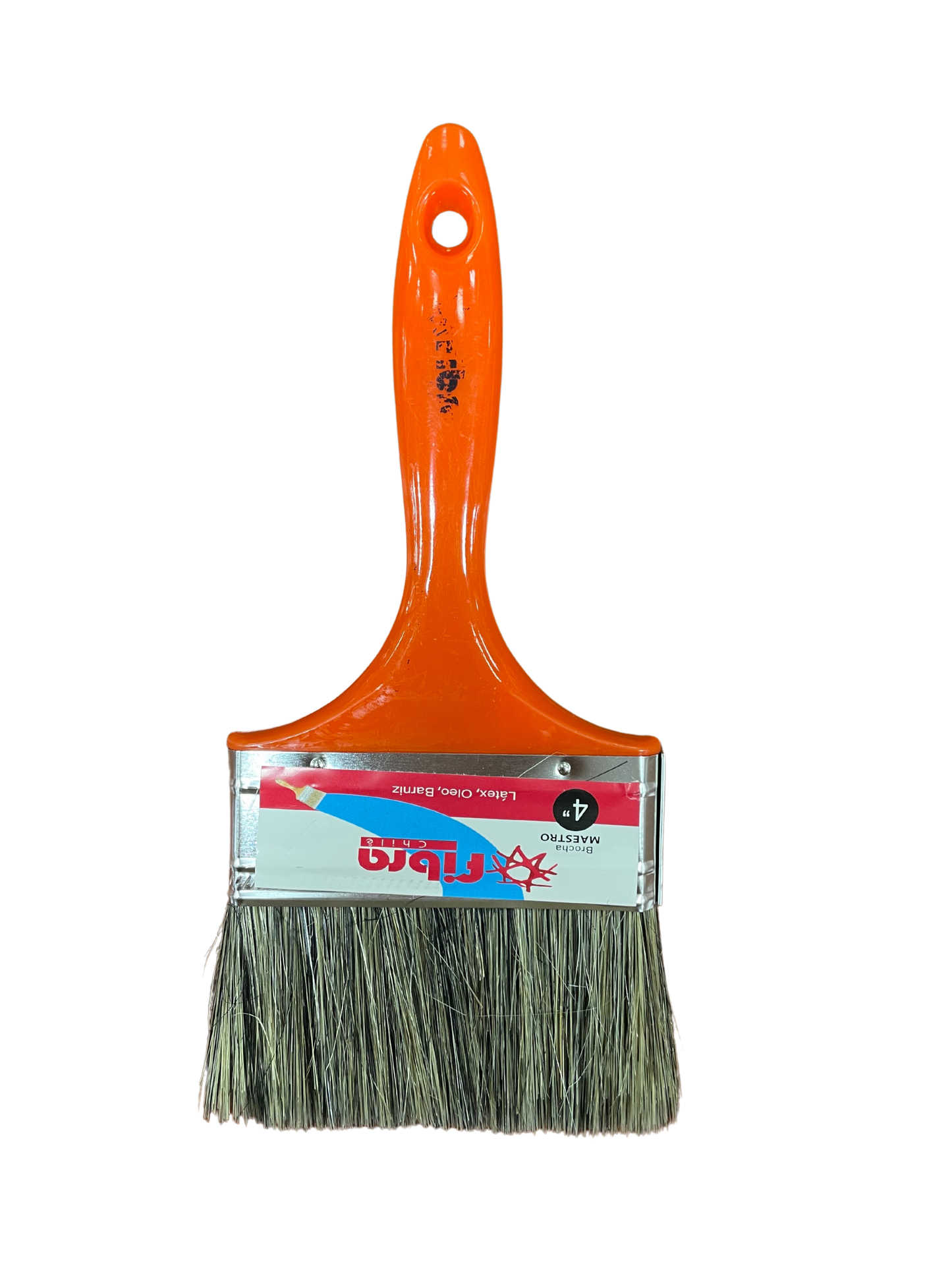 BROCHA "IGMA" SUPERIOR 1/2" X 4" M/PLAST NARANJO