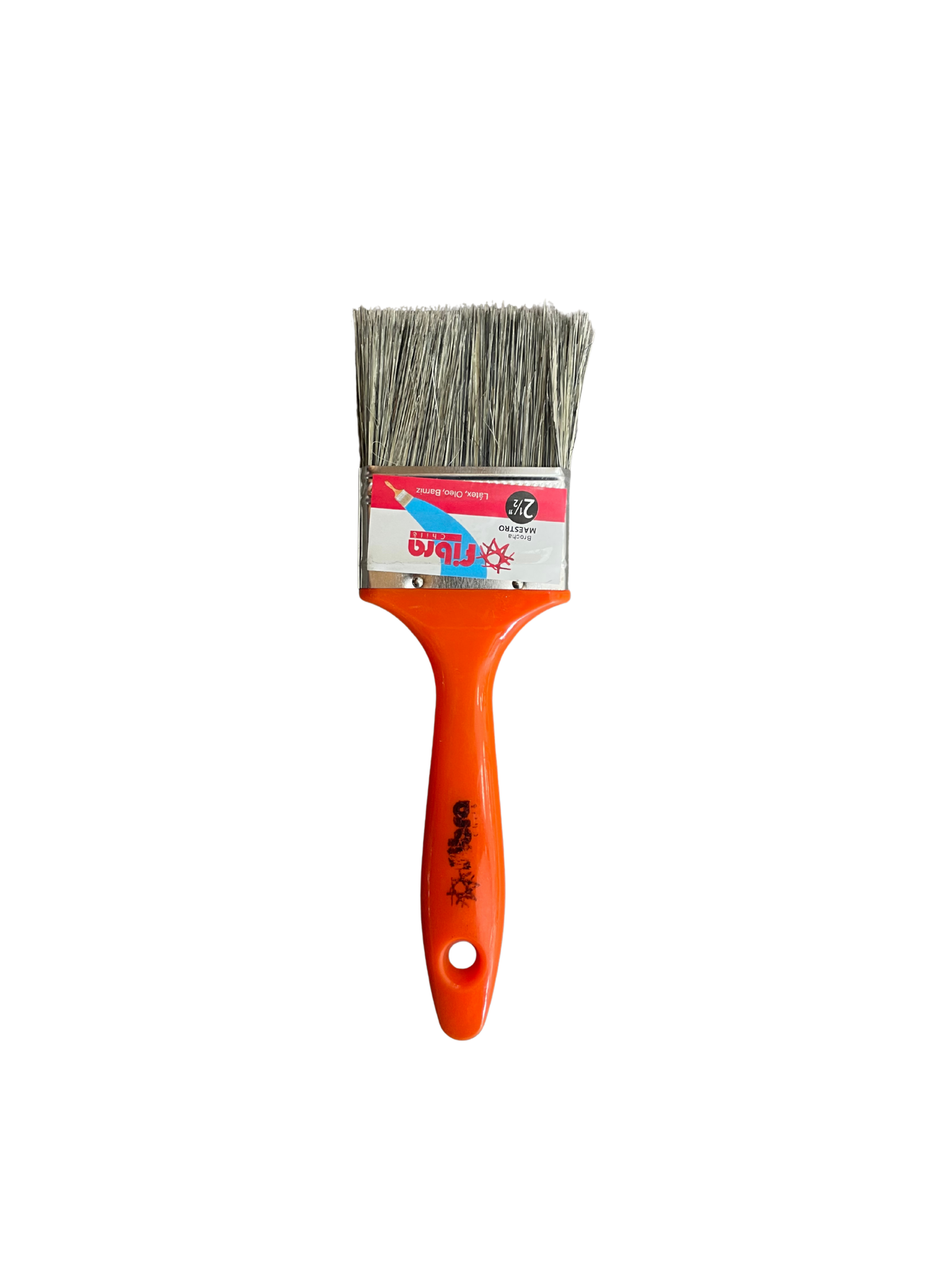BROCHA 'FIBRA' SUPERIOR M/PLAST NARANJO