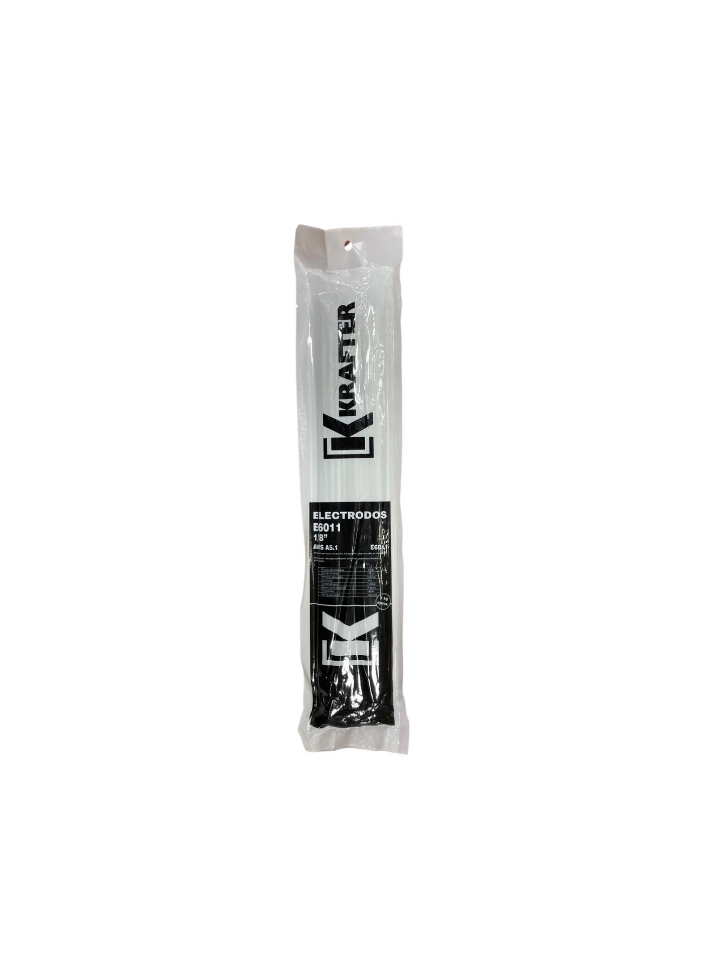 SOLDADURA KRAFTER PUNTO AZUL 6011 1/8 (BOLSA 1 KILO)