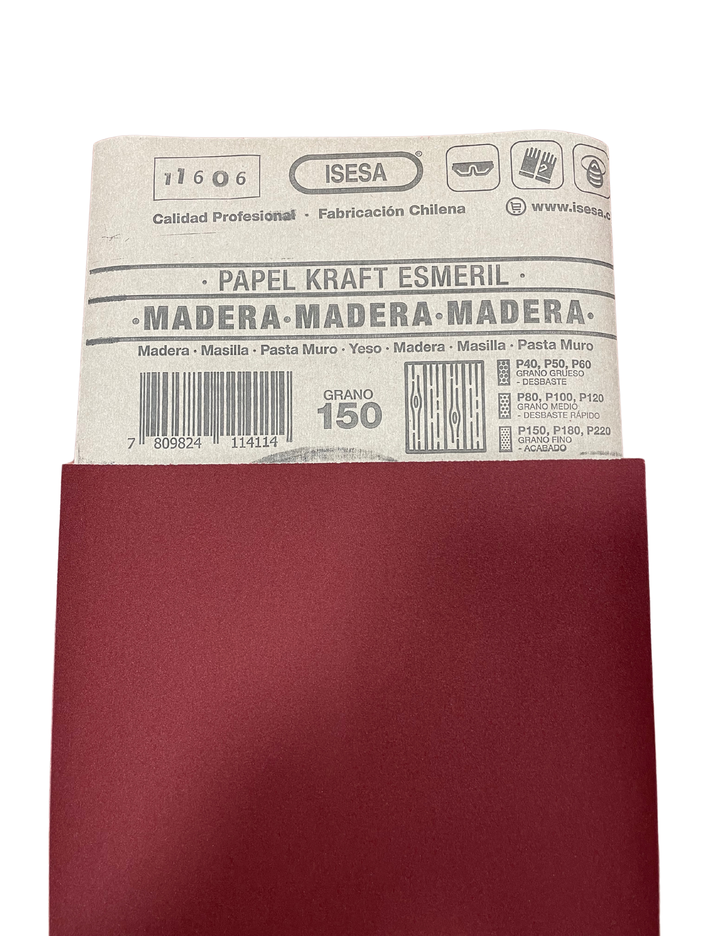 LIJA MADERA GRANO.150