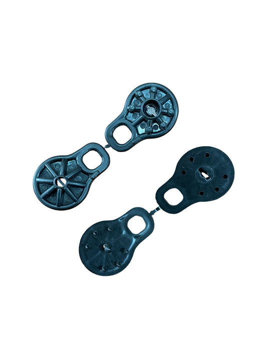 BROCHE RASCHEL NEGRO (PEQUEÑO) (COMPRA MINIMA 50 UNIDADES)