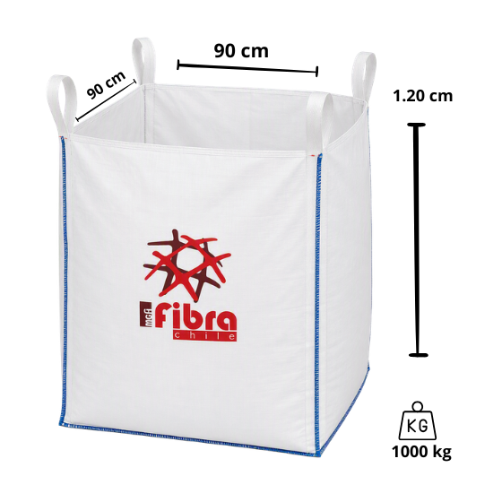 MAXISACOS DE 90 X 90 X 120 CM IMP C/L "FIBRA"