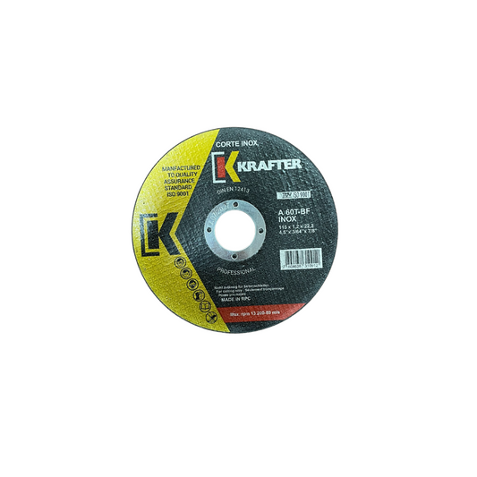 DISCO CORTE METAL KRAFTER 4 1/2" X 1MM