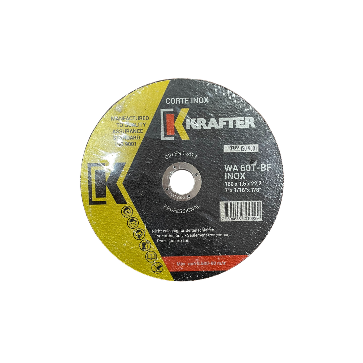 DISCO CORTE METAL KRAFTER 7" X 1MM