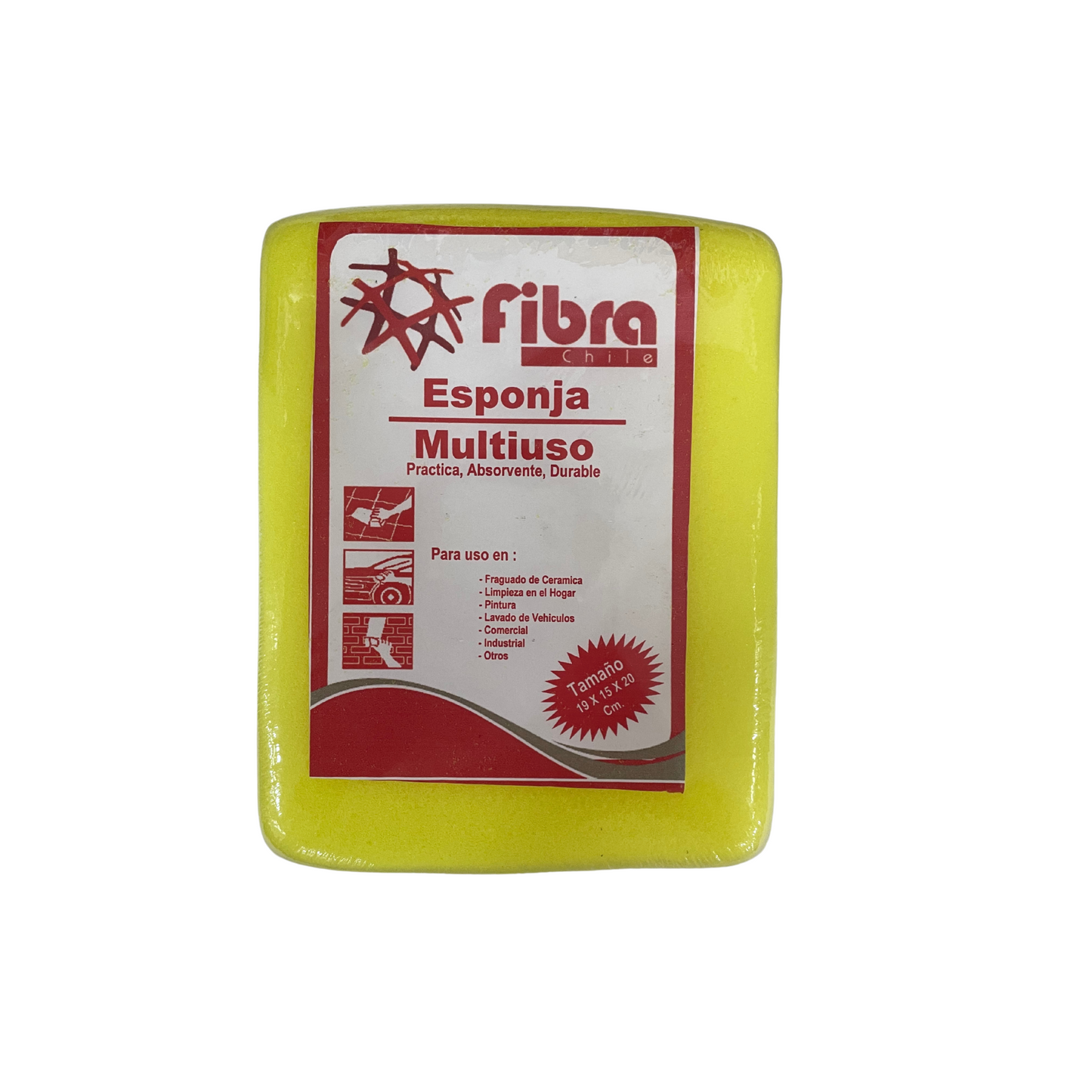 ESPONJA FRAGUADO "FIBRA" 19 X 15 X 20 CM