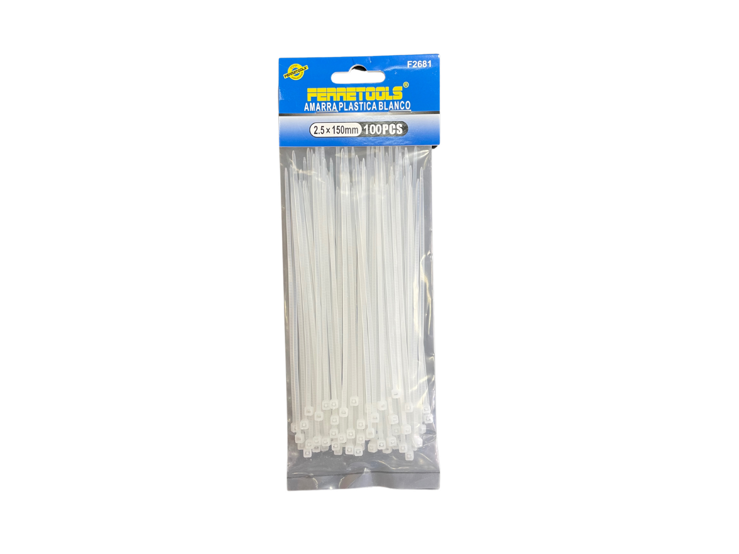 AMARRA PLASTICA BLANCA 2.5MMX150MM - F2681