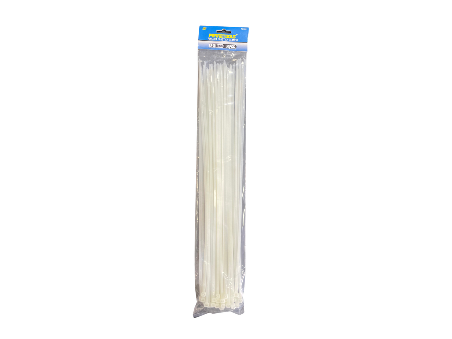 AMARRA PLASTICA BLANCA 4.8MMX450MM 50pcs - F2688