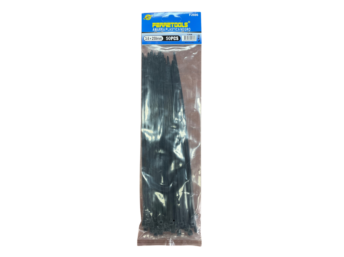 AMARRA PLASTICA NEGRA 3.6MMX250MM - F2696