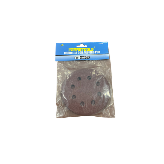 DISCO DE LIJA CON AGUJERO 80 FCL (*) - F2504