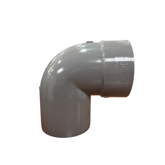 CODO PVC SANITARIO GRIS 110MM 87,5°