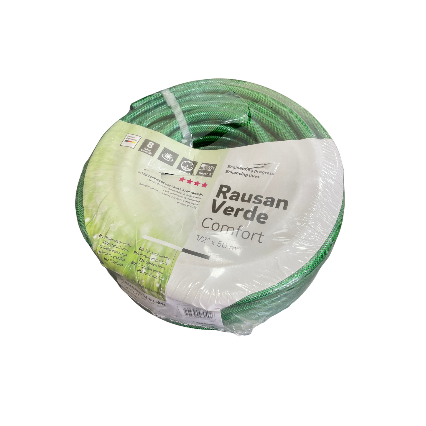 MANGUERA MALLA FLEX JARDIN VERDE 1/2' 12MM X 50 MTS