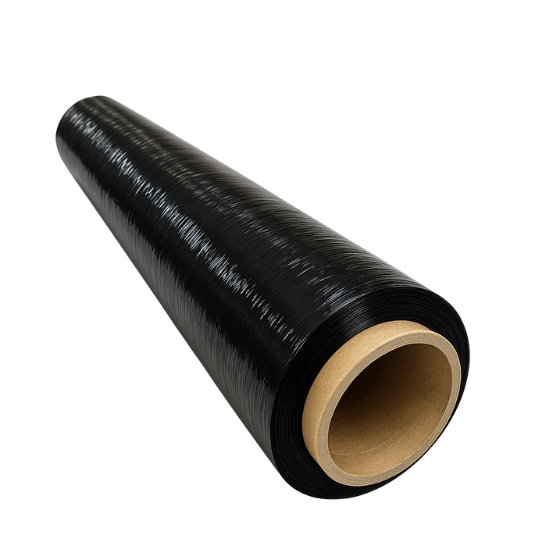 FILM STRECH 'FIBRA' PARA EMBALAJE MANUAL 1.5 KILOS BRUTO NEGRO