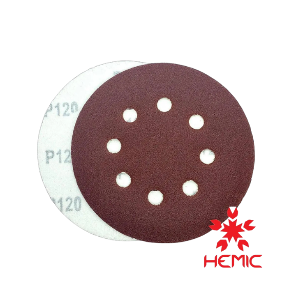 DISCO DE LIJA RESPALDO VELCRO HEMIC 125MM GRANO 120