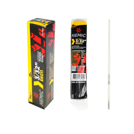 ELECTRODO 6011 HEMIC 3/32 - 2,5MM