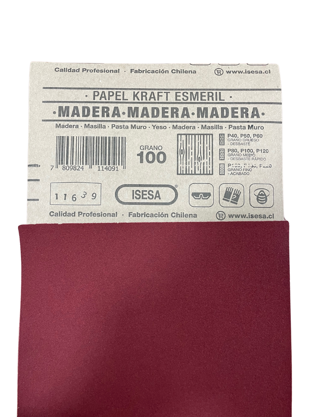 LIJA MADERA GRANO.100