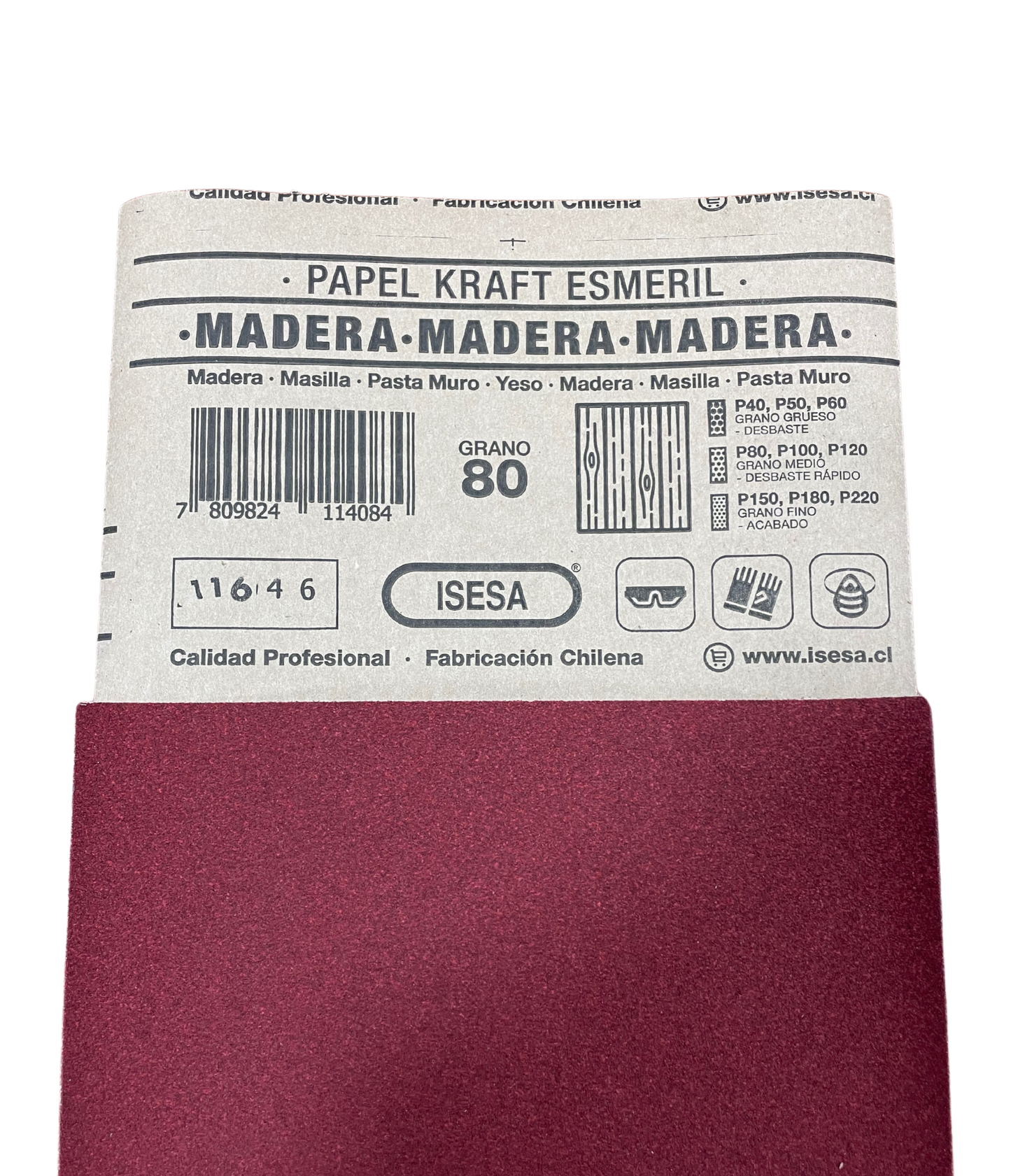 LIJA MADERA GRANO.80