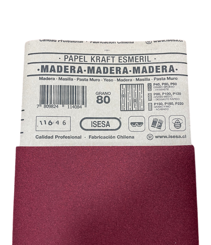 LIJA MADERA GRANO.80
