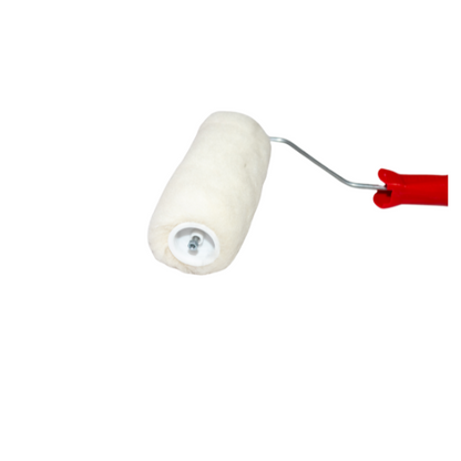 RODILLO "FIBRA" CHIPORRO LANA NATURAL PELO LARGO 7" / 18CM M/ROJO