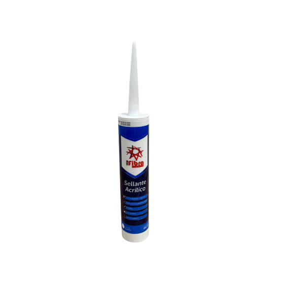 SILICONA "FIBRA" ACRILICA BLANCA PINTABLE 300 ML