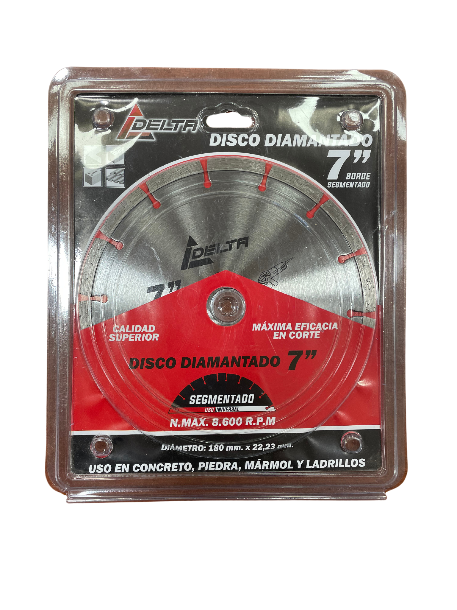 DISCO DIAMANTADO SEGMENTADO 7" X 22.23MM