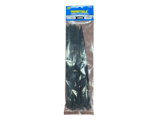 AMARRA PLASTICA NEGRA 3.6MMX250MM - F2696