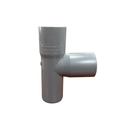 TEE PVC SANITARIO GRIS 40X40MM