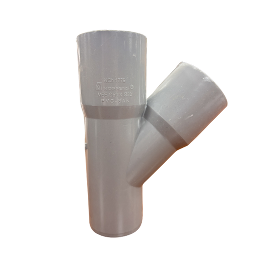 VEE PVC SANITARIO GRIS 50X50MM