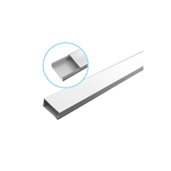 CANALETA 20X10X2MTS. PVC BLANCA