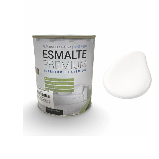 ESMALTE AL AGUA PREMIUM SATINADO BLANCO PASSOL GL