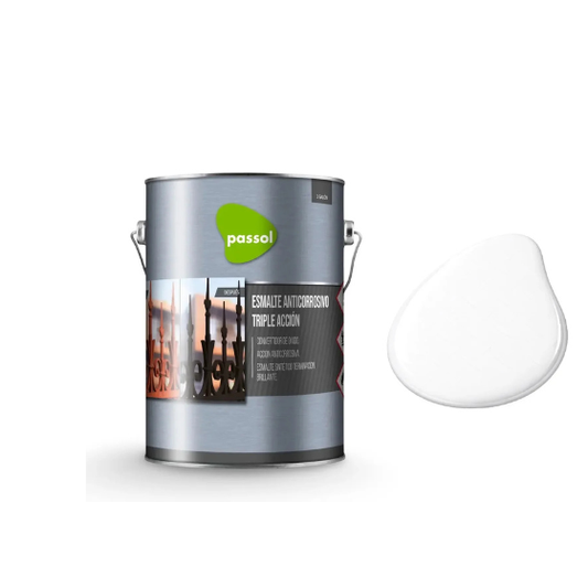 ESMALTE ANTICORROSIVO TRIPE ACCION BLANCO PASSOL GL
