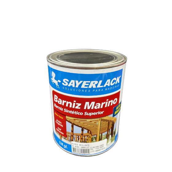 BARNIZ MARINO ALERCE PROFESIONAL SAYERLACK 1/4GL