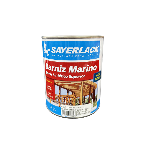 BARNIZ MARINO ROBLE CLARO PROFESIONAL SAYERLACK 1/4GL