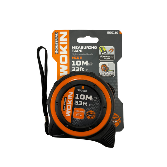 Huincha de medir Industrial 10 MT x 25mm Wokin