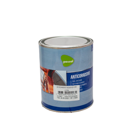ANTICORROSIVO 1/4 GALON COLOR OCRE MARCA PASSOL