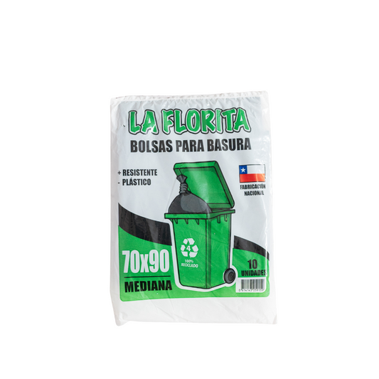BOLSA P/BASURA 70 X 90 CMS. (PQTE 10 UNIDADES)
