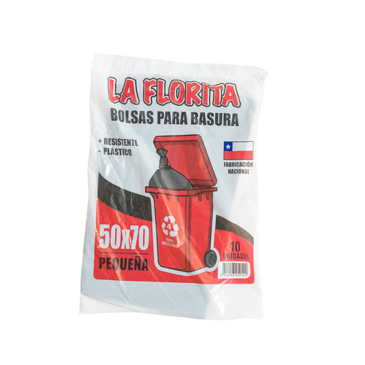 BOLSA P/BASURA 50 X 70 CMS. (PQTE 10 UNIDADES)