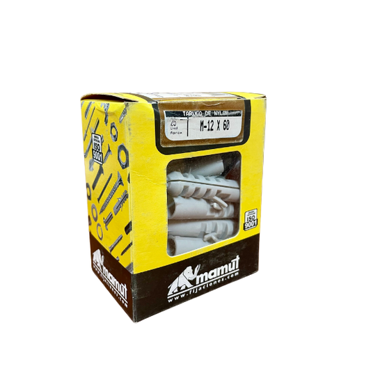 TARUGO NYLON M-12 X 60  05TRN (CAJA 25 UN)