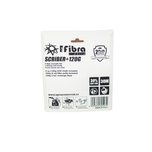 TIZADOR PLASTICO "FIBRA" CON TIZA